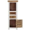 vidaXL Highboard Brown and white Solid mango wood Medium Highboard