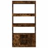 vidaXL Highboard Smoked oak Engineered wood Tall Storage Highboard