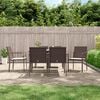 vidaXL Garden Dining Set Brown