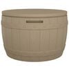 vidaXL Garden Storage Box Light brown Polypropylene Medium