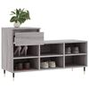 vidaXL Shoe Cabinet Grey Sonoma 40.2x14.2x23.6" Engineered Wood