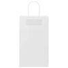 vidaXL Paper Bags 250 pcs with Handles White 21x11x36 cm
