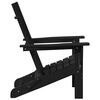 vidaXL Folding Adirondack Chair Black 74.5 x 80.5 x 90cm HDPE