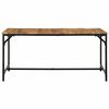 vidaXL Dining Table 63"x31.5"x29.5" Solid Wood Rough Mango