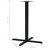 vidaXL Bistro Table Leg Black Cast iron Standard Durable