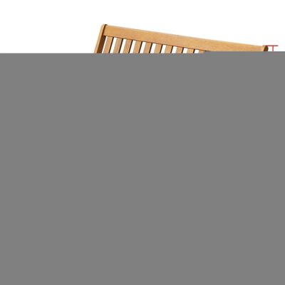vidaXL Folding Patio Bench 47.2" Solid Acacia Wood