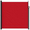 vidaXL Retractable Side Awning Red Polyester, Steel, Aluminum