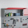 vidaXL Tool Cabinet Red and gray 100 x 25 x 35 cm Powder-coated steel