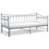 vidaXL Sofa Bed Frame Grey Powder-coated metal