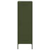 vidaXL Highboard Olive Green Steel 44.5 in high Highboard Rectangular