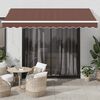 vidaXL Retractable Awning Brown