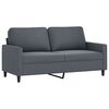 vidaXL Sofa Set Dark grey Velvet, metal, plywood 2-Seater Loveseat