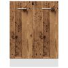 vidaXL Bottom Cabinet Old Wood Engineered Wood 23.6 x 18.1 x 32.1 in