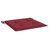 vidaXL Patio Chair Cushions 4 pcs Wine Red 15.7x15.7x1.6" Oxford Fabric