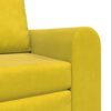 vidaXL Sofa Bed Yellow 38.58 x 27.95 x 32.68 in Velvet