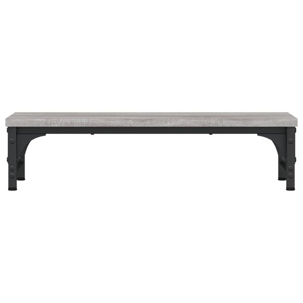 vidaXL Monitor Stand Grey Sonoma 21.7x9.1x5.5" Engineered Wood