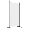 vidaXL 4-Panel Room Divider White 136.2"x70.9" Fabric