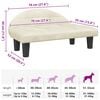 vidaXL Dog Bed Cream 70x52 x 11.8 " Velvet