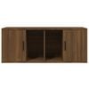 vidaXL TV Cabinet Brown Oak Engineered Wood Rectangular Contemporary