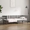 vidaXL Day Bed Gray Solid pine wood Twin Convertible