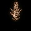 vidaXL LED Tree Warm White Steel, Plastic Large Height-Adjustable