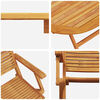 vidaXL Garden Dining Set Folding 5 pcs Brown solid acacia wood