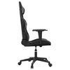 vidaXL Gaming Chair Black and Gray Faux Leather