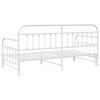 vidaXL Daybed Frame White 39.37 x 78.74 in Powder-Coated Steel
