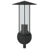 vidaXL Outdoor Wall Light Black Stainless Steel, Polycarbonate Medium