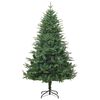 vidaXL Artificial Pre-lit Christmas Tree Green 70.9" PVC and PE