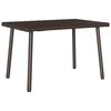 vidaXL Garden Coffee Table Brown PE rattan, powder-coated steel