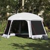 vidaXL Pool Tent with Removable Fly & Mesh Walls Grey 201.6x180.3"