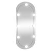 vidaXL Wall Mirror With Led Light Warm white / cold white lighting Glass
