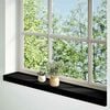 vidaXL Window Sills 2 pcs Dark Brown 27.6x5.9x0.8" Solid Wood Oak