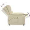vidaXL Massage Chair Cream Fabric, Wood, Metal Large
