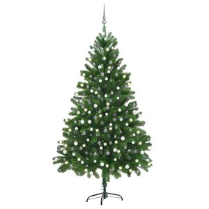 vidaXL Christmas Tree Green PE (Polyethylene), Steel, Plastic Large