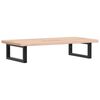 vidaXL Basin Shelf Wall Mounted Steel and Solid Wood Oak