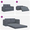 vidaXL Sofa Bed Dark Grey 58.27 x 27.95 x 32.68 in Velvet