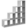 vidaXL Room Divider Bookcase Grey sonoma Engineered wood