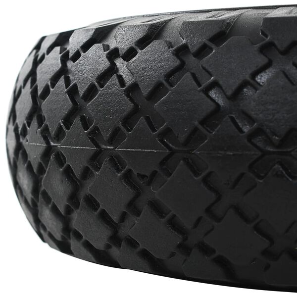 vidaXL Sack Truck Wheels 4 pcs Solid PU 3.00-4 (260x85)