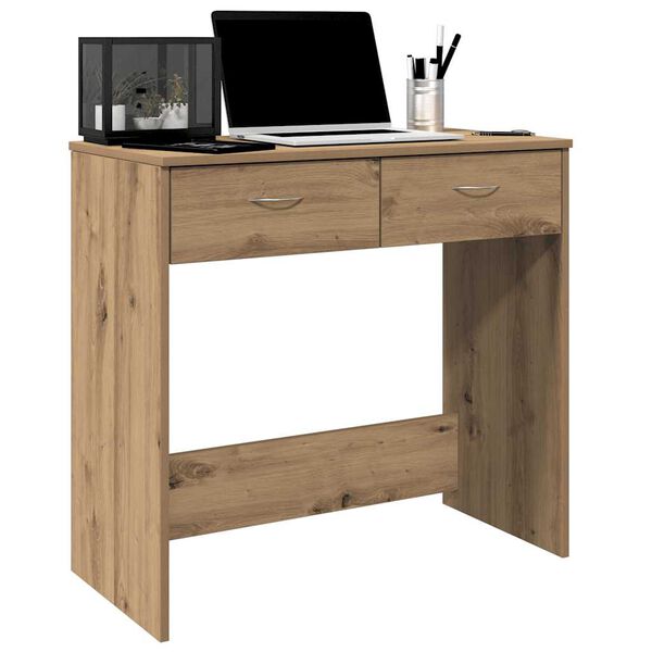 vidaXL Desk Artisian Oak Engineered wood Compact Rectangular Modern
