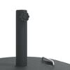 vidaXL Parasol Base Black PE and Concrete Round Contemporary