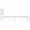 vidaXL Bed Frame White Powder-coated steel Super King Bed Frame