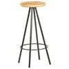 vidaXL Bar Stool Set of 4 Brown and Black