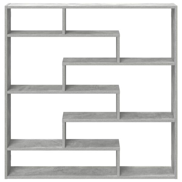vidaXL Wall Cube Shelf Concrete Grey Engineered Wood Large
