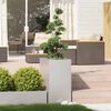 vidaXL Planter Silver Stainless Steel Large Planters Planter