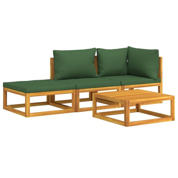 vidaXL Garden Lounge Set Natural wood Solid acacia wood Medium Modular