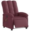 vidaXL Electric Massage Recliner Chair Purple Polyester, Metal, Plywood
