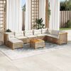 vidaXL Garden Sofa Set Beige