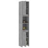 vidaXL Bathroom Cabinet Concrete grey Engineered Wood Tall and narrow